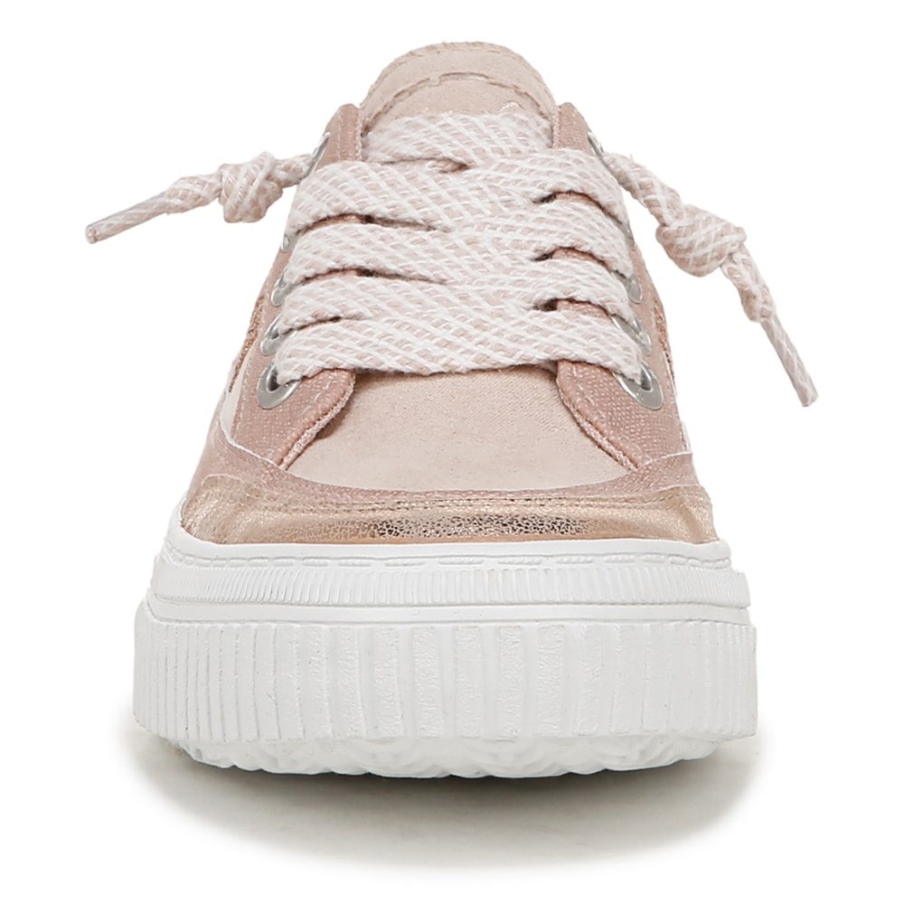 Blowfish Women\'s Alex Slip On Sneaker - Rose Gold Fabric/Faux Leather
