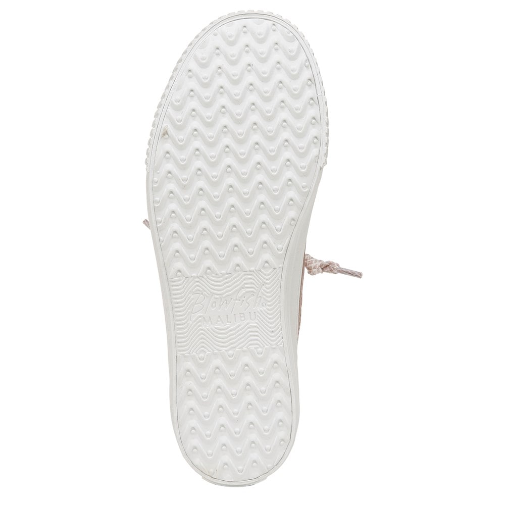 Blowfish Women\'s Alex Slip On Sneaker - Rose Gold Fabric/Faux Leather