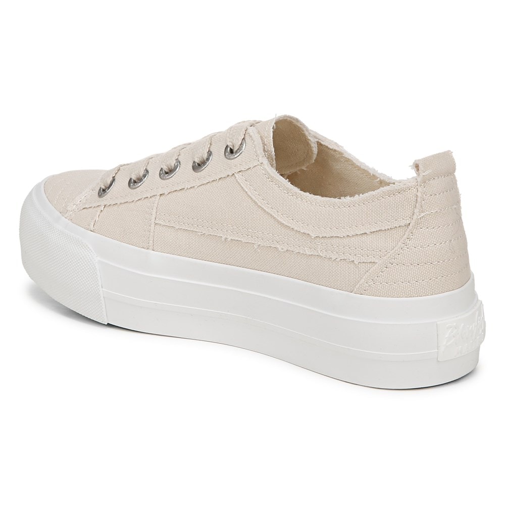 Blowfish Women\'s Sadie-Sun Platform Sneaker - White Desert Canvas