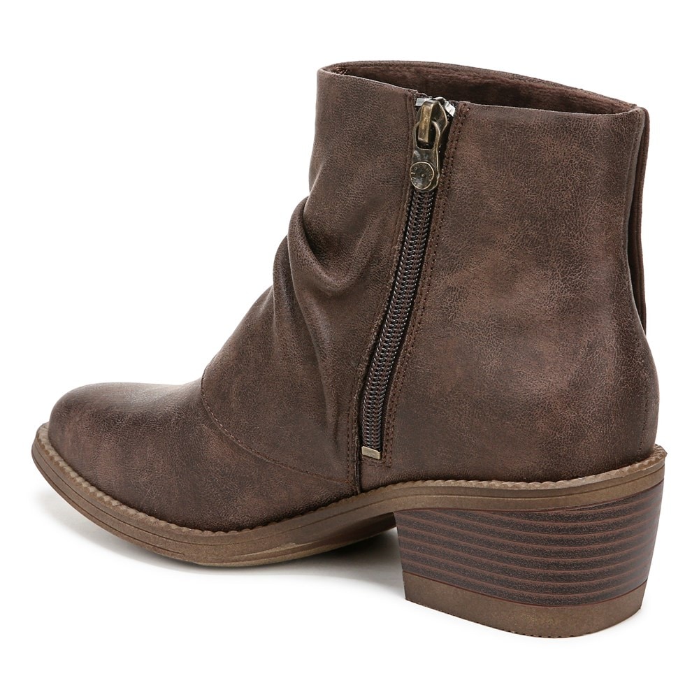 Blowfish Women\'s Riley Bootie - Dark Brown Oiled Faux Leather