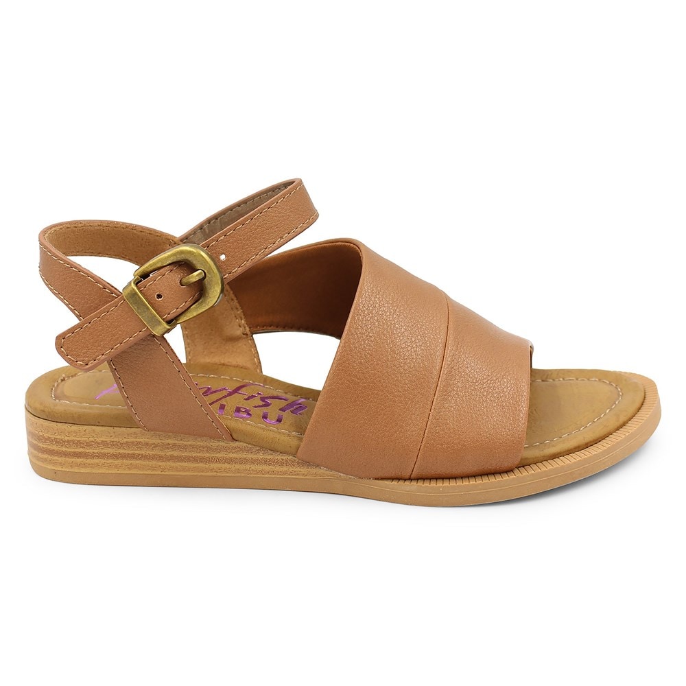 Blowfish Women\'s Ardice Sandal - Tan Faux Leather