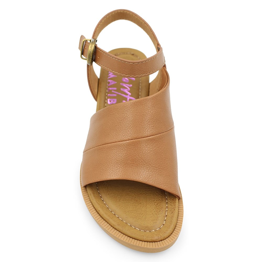 Blowfish Women\'s Ardice Sandal - Tan Faux Leather