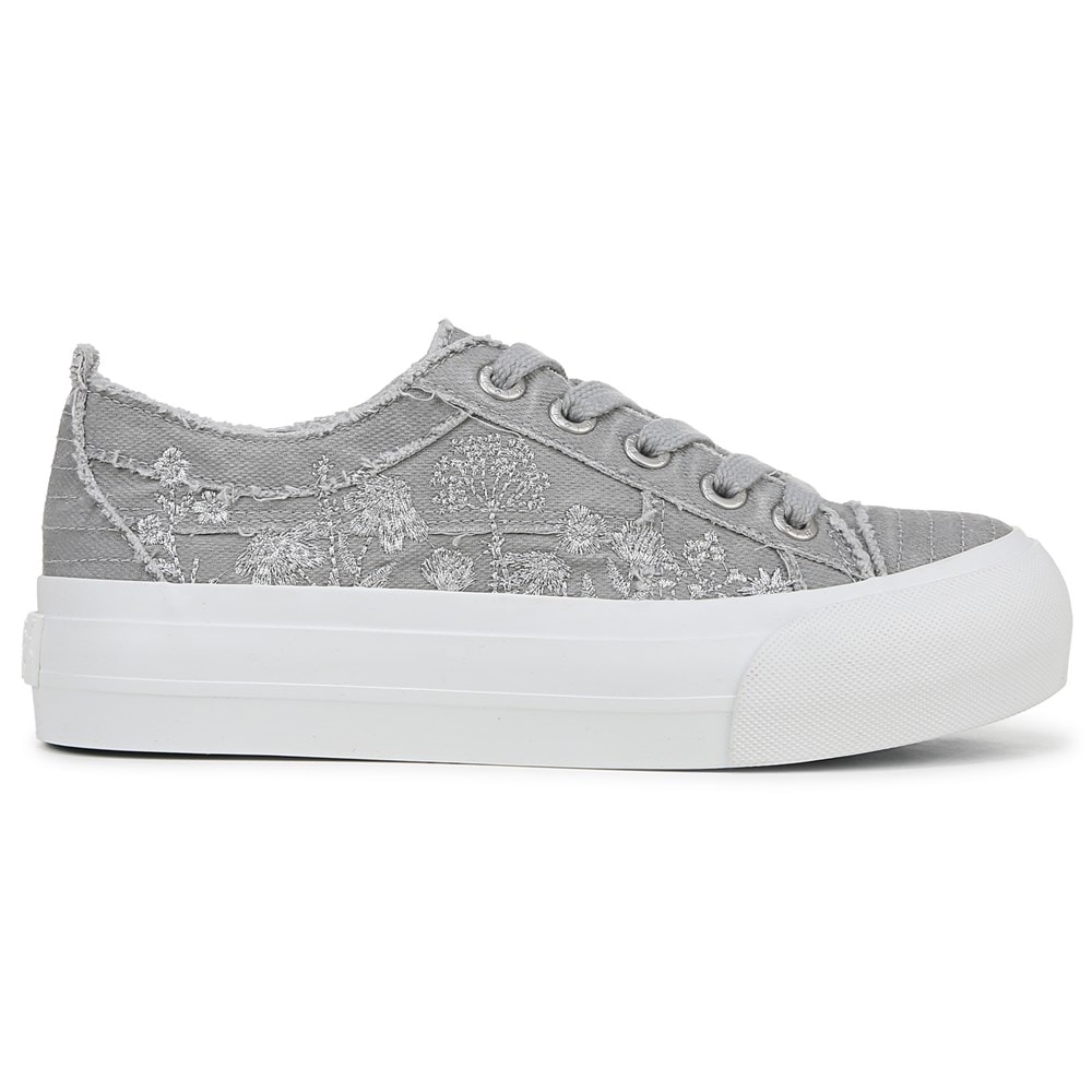 Blowfish Women\'s Sadie Sun Lace Up Sneaker - Grey/Silver