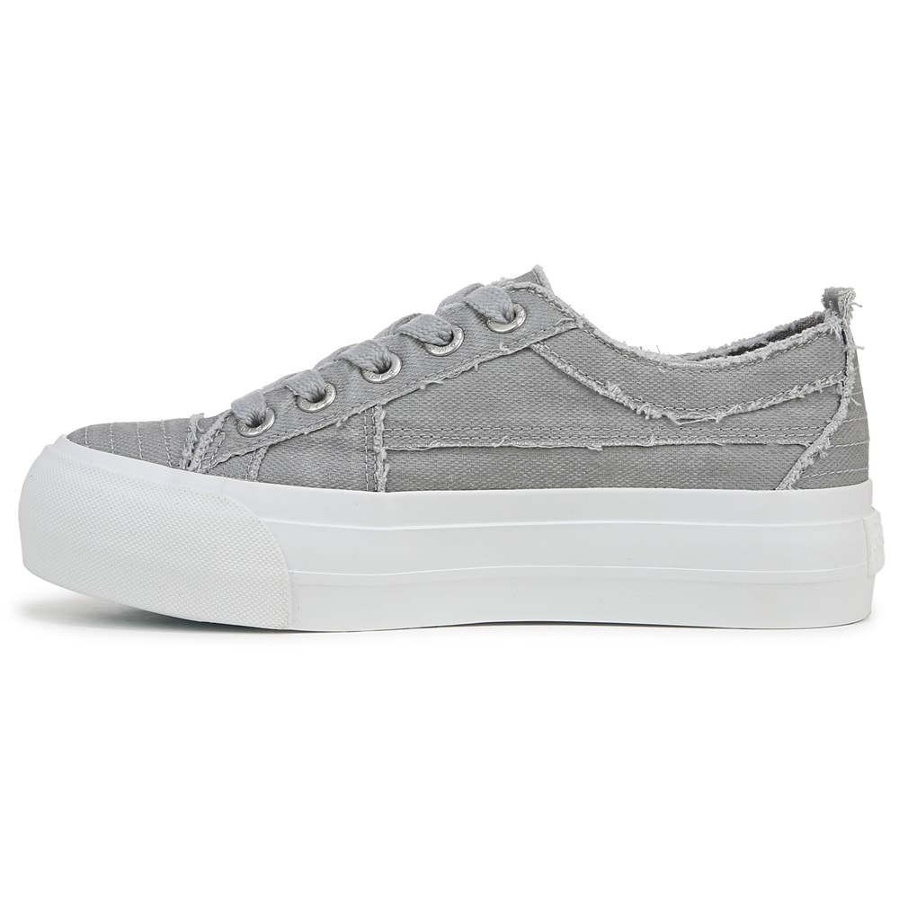 Blowfish Women\'s Sadie Sun Lace Up Sneaker - Grey/Silver
