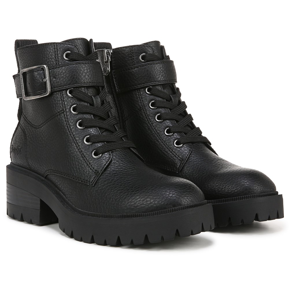 Blowfish Women's Jagger Lace up Bootie - Black