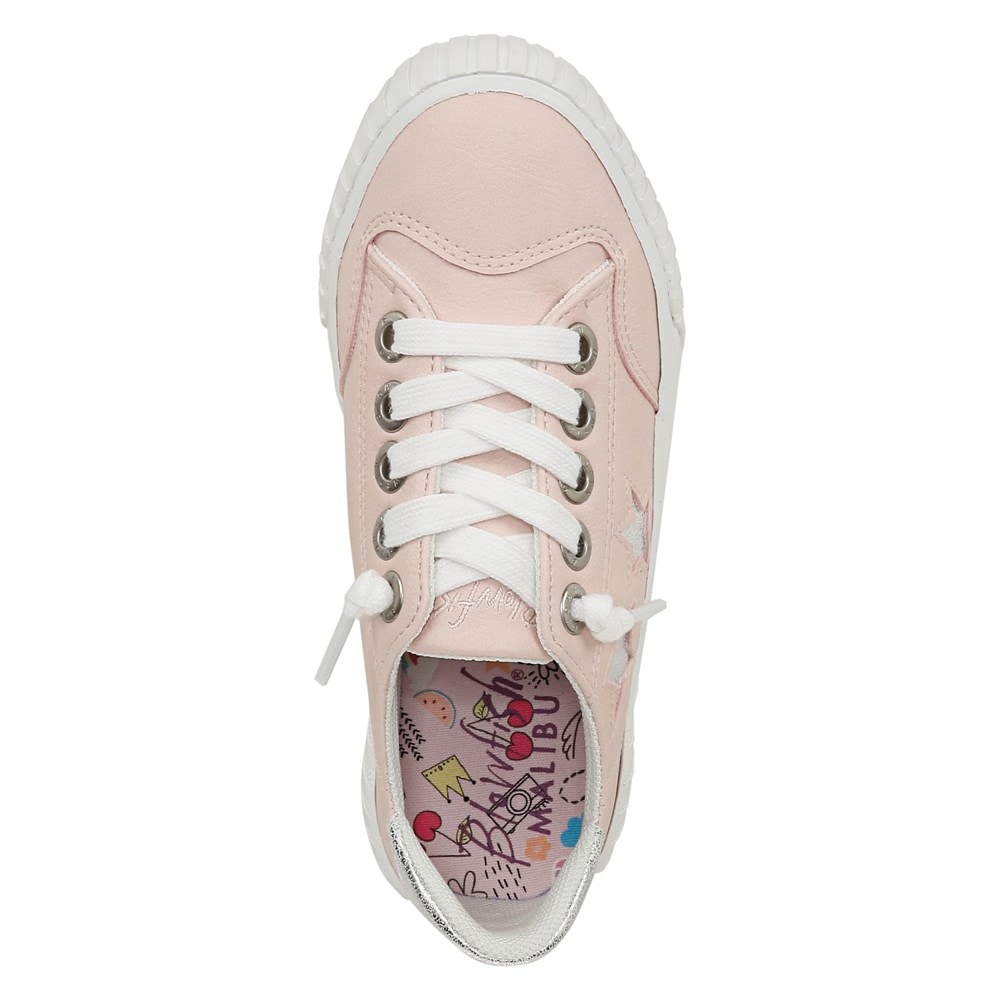 Blowfish Kids\' Wander-K Slip On Sneaker Little/Big Kid - Peach Cream Faux Leather