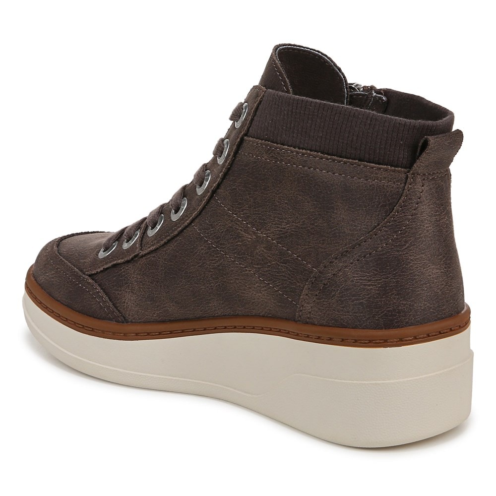 Blowfish Women\'s Camden Wedge Sneaker Boot - Grey Microsuede