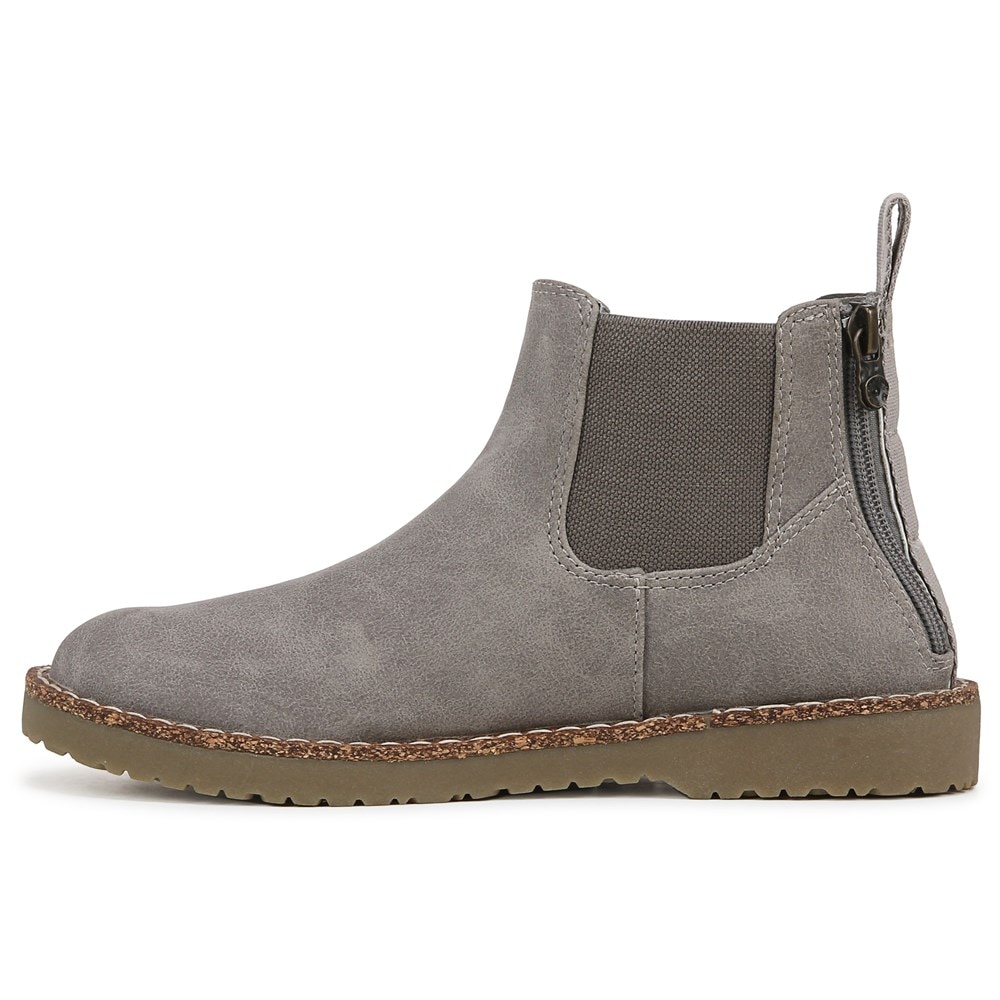 Blowfish Women\'s Chillin Chelsea Ankle Bootie - Smokey Grey Faux Leather