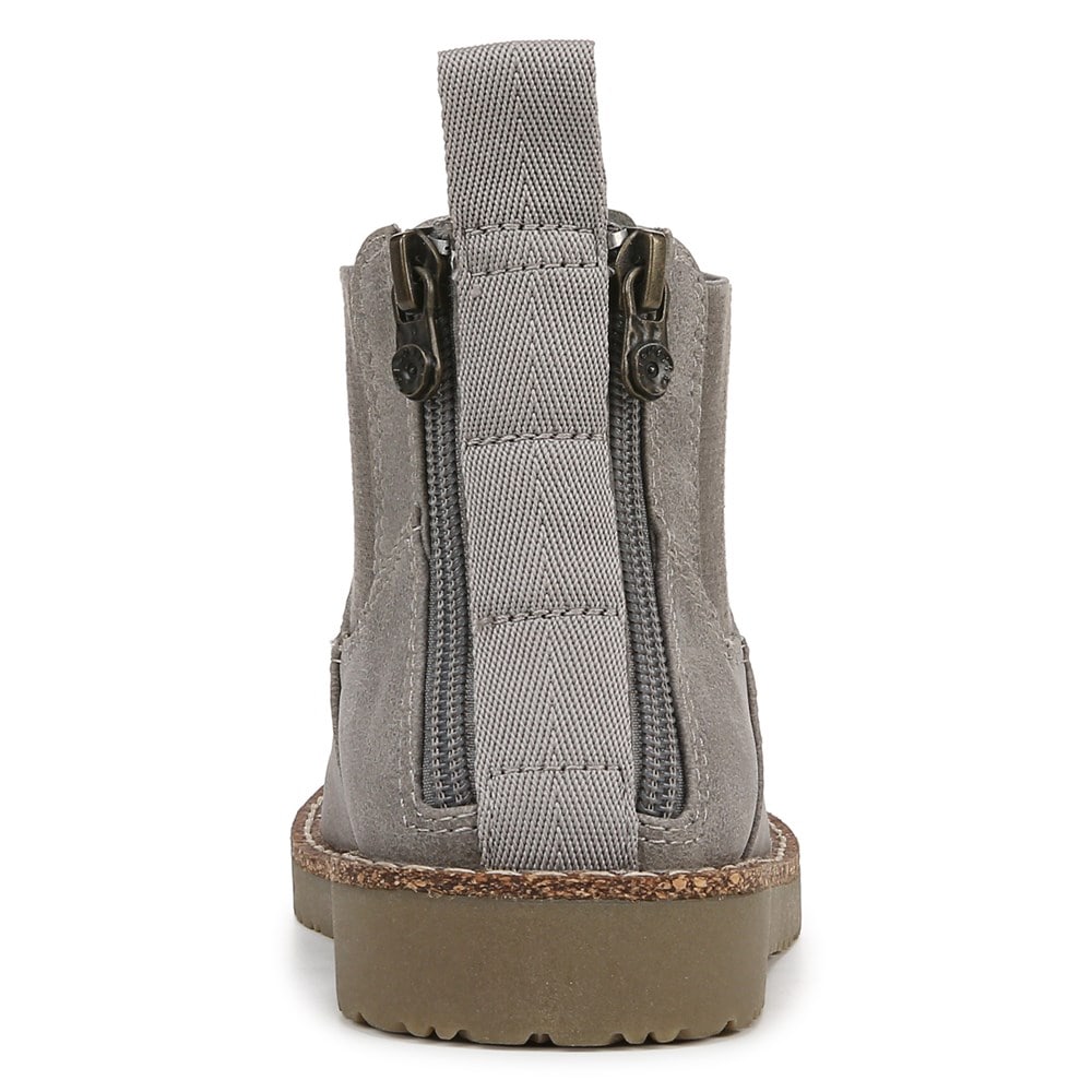 Blowfish Women\'s Chillin Chelsea Ankle Bootie - Smokey Grey Faux Leather