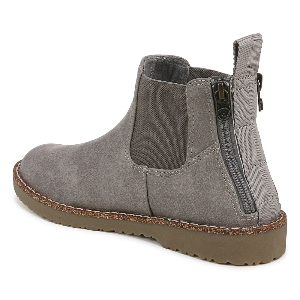 Blowfish Women\'s Chillin Chelsea Ankle Bootie - Smokey Grey Faux Leather