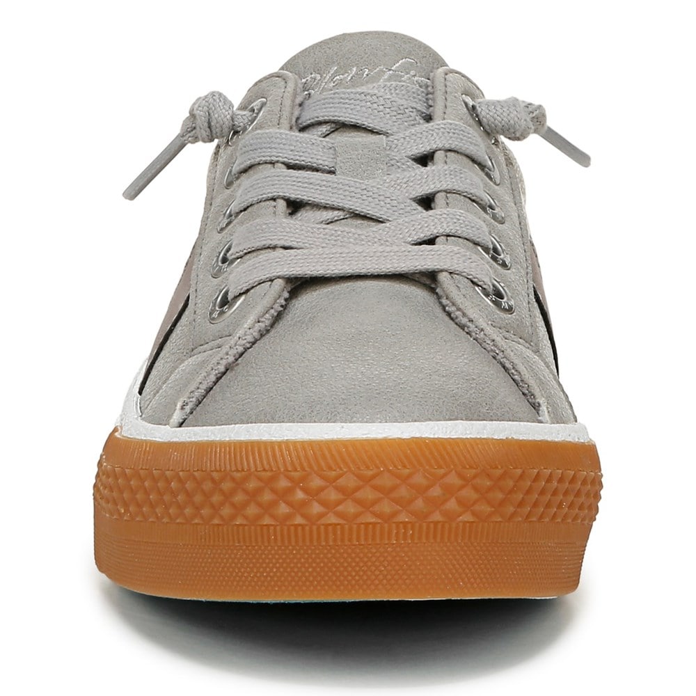 Blowfish Women\'s Wave-Hi Slip On Sneaker - Cool Grey Faux Leather