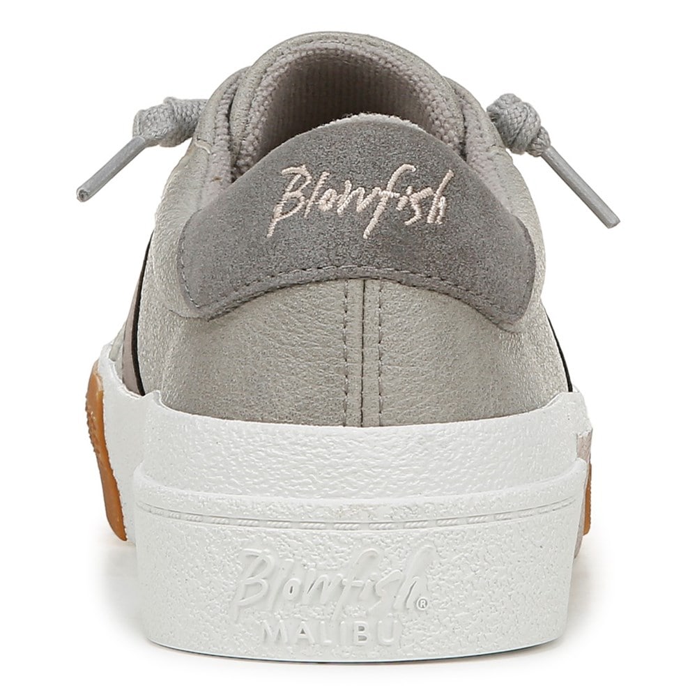 Blowfish Women\'s Wave-Hi Slip On Sneaker - Cool Grey Faux Leather