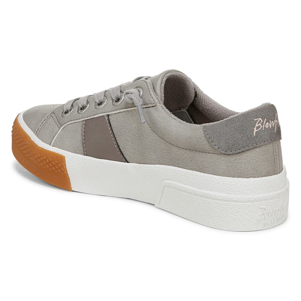 Blowfish Women\'s Wave-Hi Slip On Sneaker - Cool Grey Faux Leather