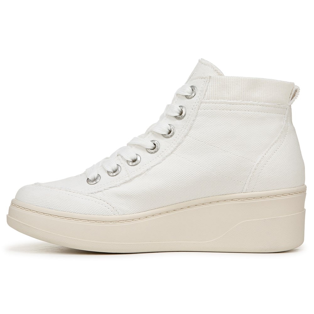 Blowfish Women\'s Camden Wedge Sneaker Boot - White Canvas