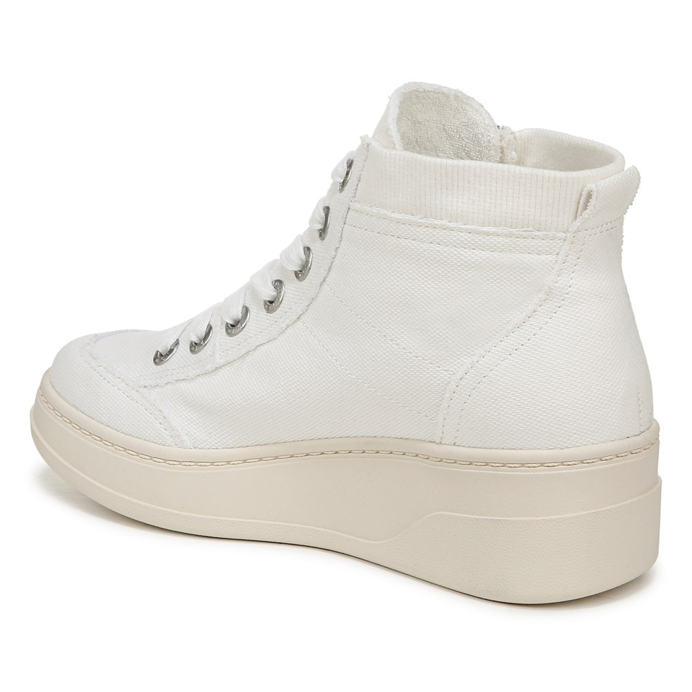 Blowfish Women\'s Camden Wedge Sneaker Boot - White Canvas