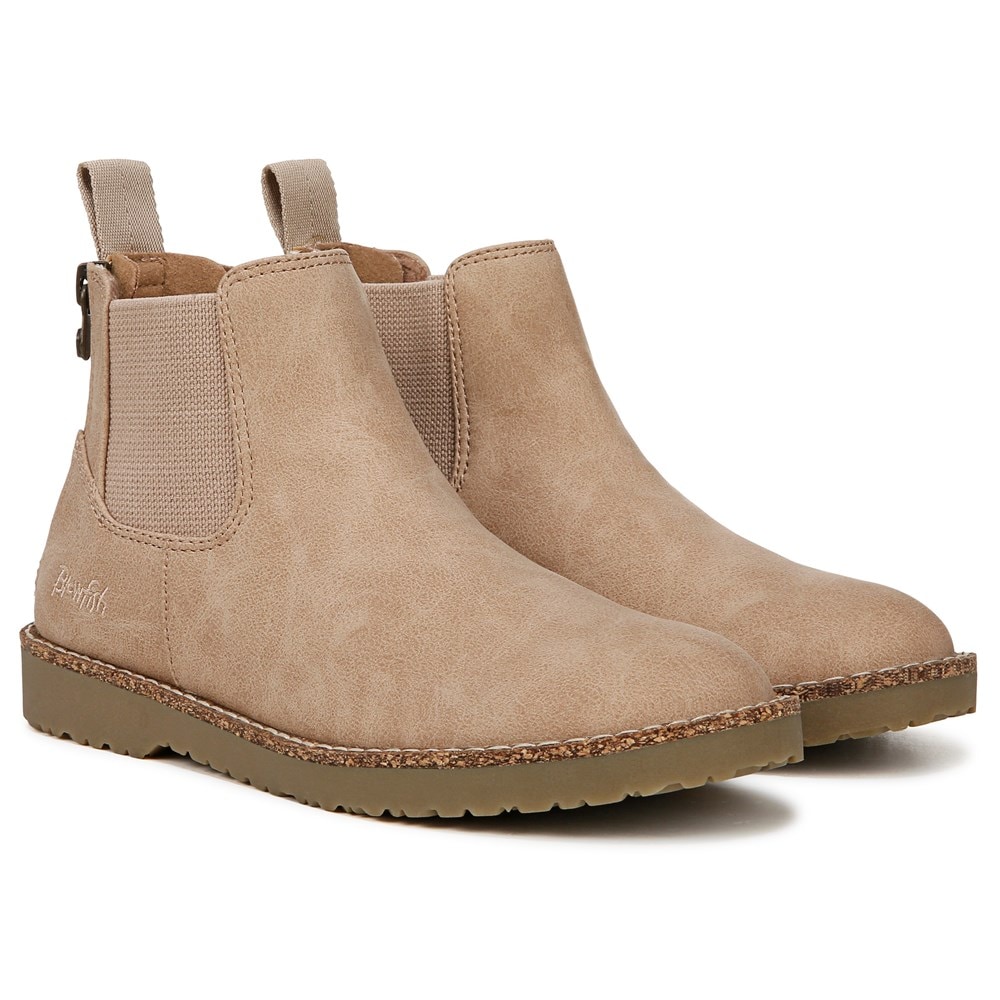 Blowfish Women's Chillin Chelsea Ankle Bootie - Cashew Faux Leather