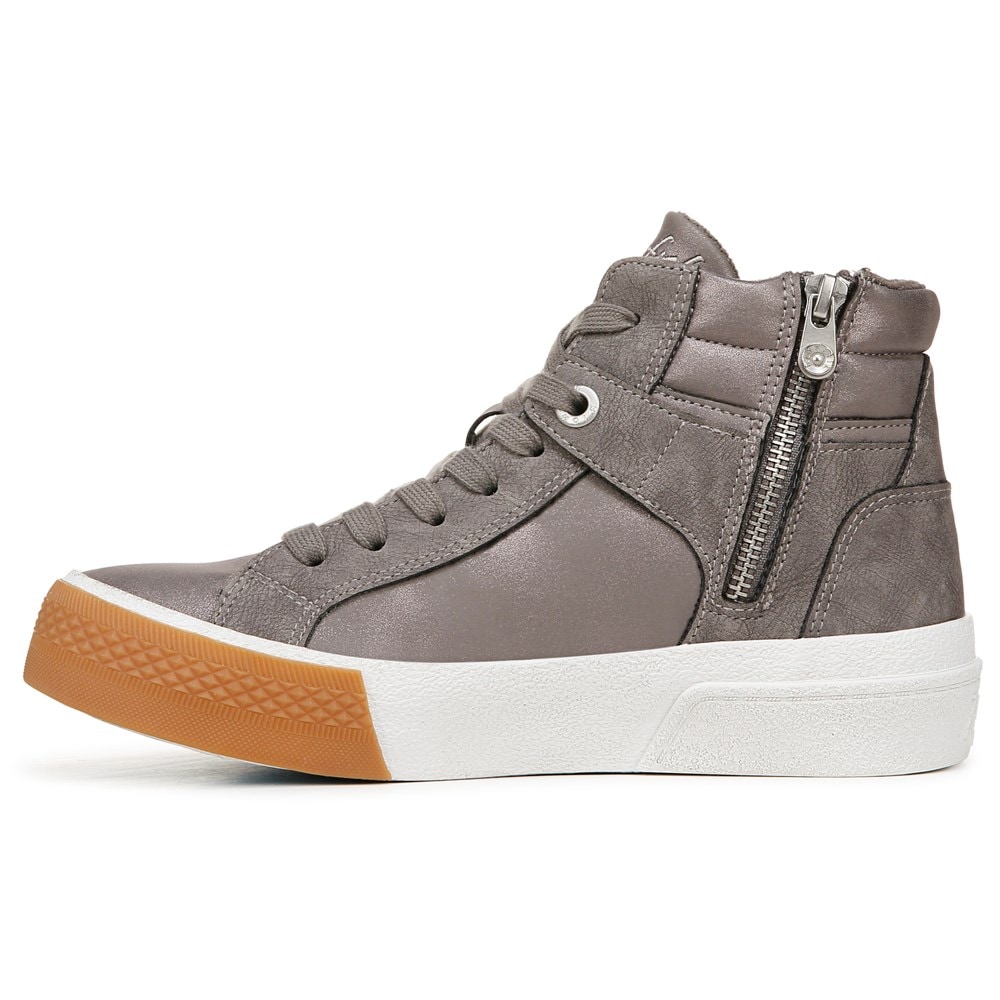 Blowfish Women\'s Waverly High Top Sneaker - Grey Fabric/Faux Leather