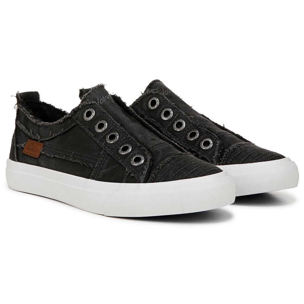 Blowfish Women's Play Slip On Sneaker - Black Canvas