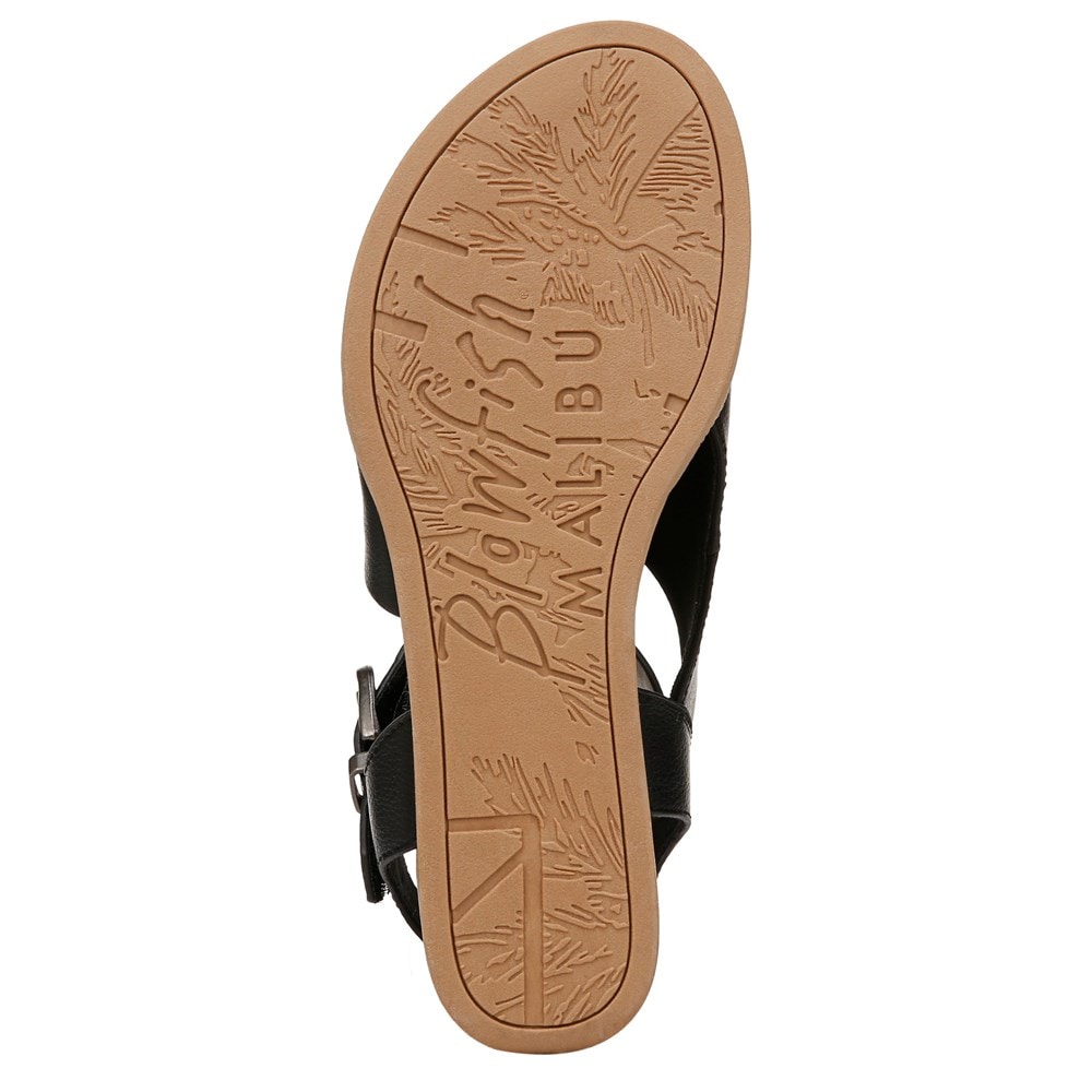 Blowfish Women\'s Ardice Sandal - Black Faux Leather