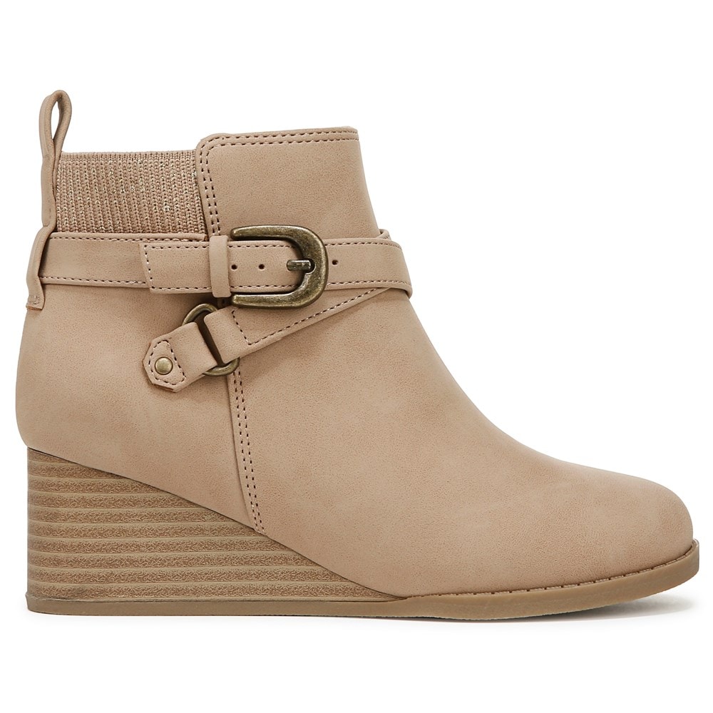 Blowfish Kids\' Posh-K Wedge Bootie Little/Big Kid - Cashew Faux Leather/Knit