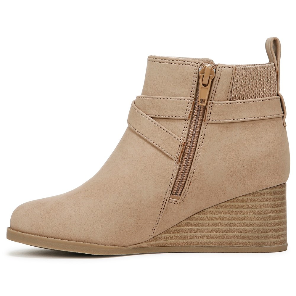 Blowfish Kids\' Posh-K Wedge Bootie Little/Big Kid - Cashew Faux Leather/Knit