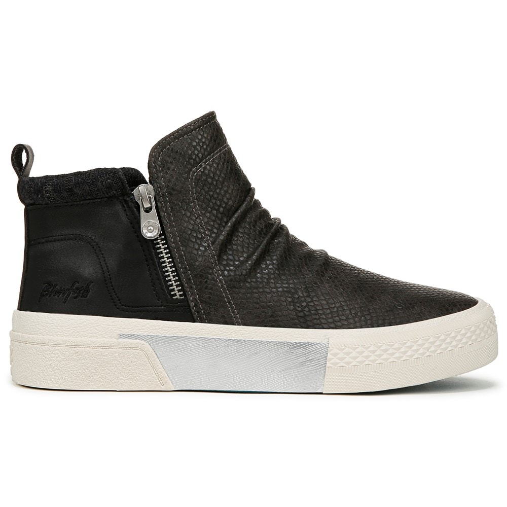 Blowfish Women\'s Walkabout Sneaker Bootie - Black Lizard Print