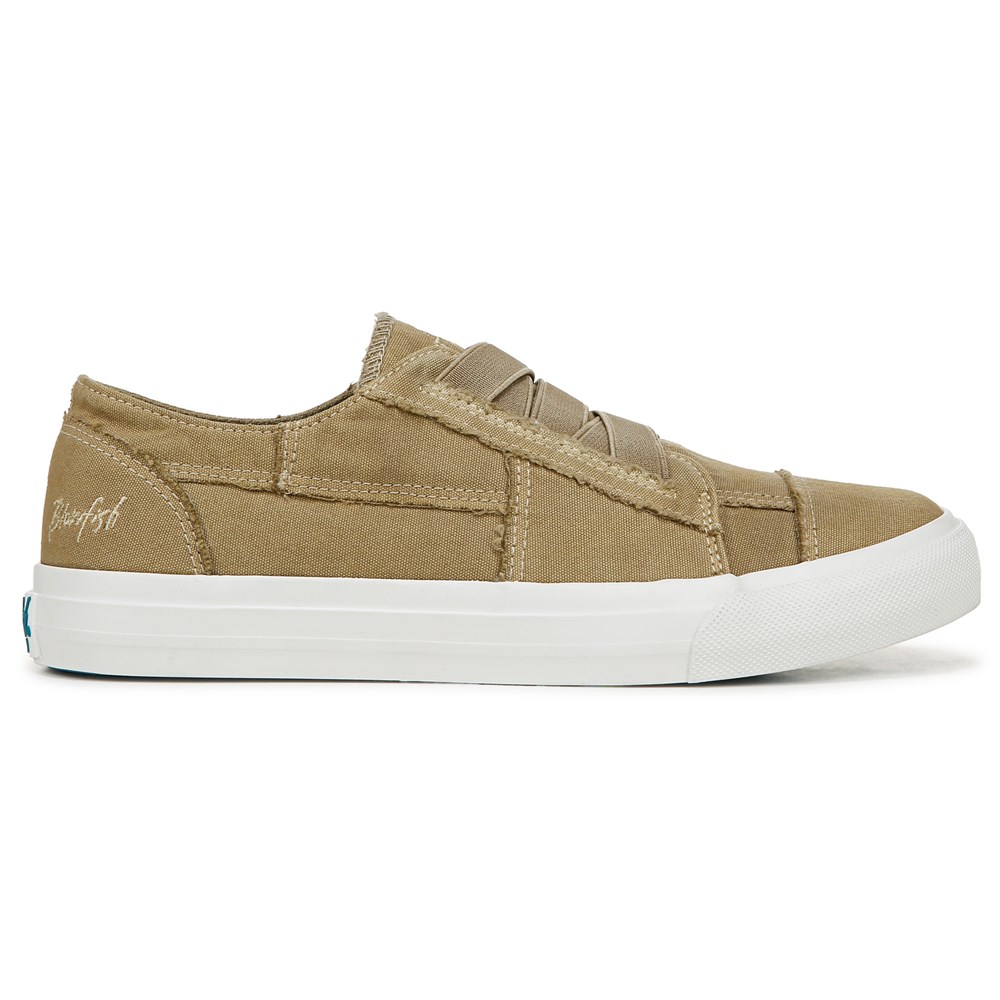 Blowfish Women\'s Marley Slip On Sneaker - Cream Coffee Canvas