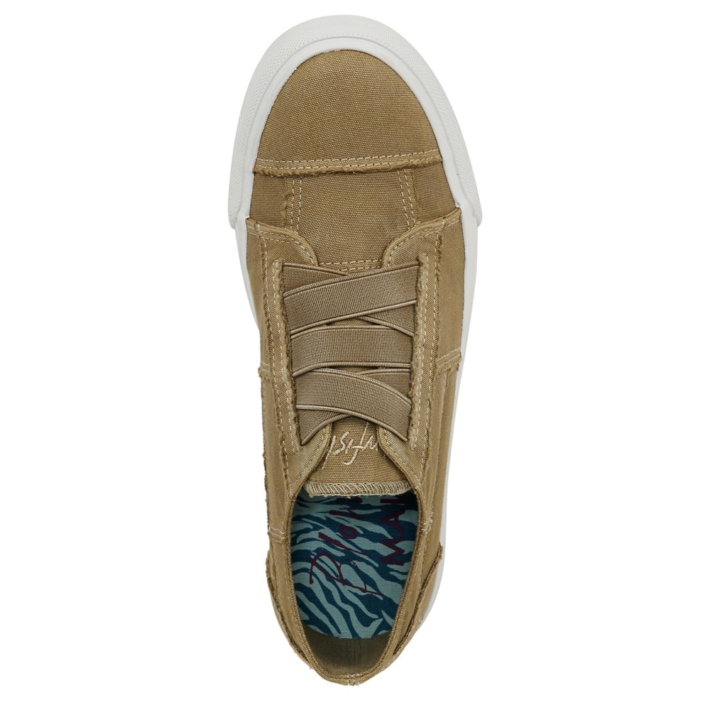 Blowfish Women\'s Marley Slip On Sneaker - Cream Coffee Canvas