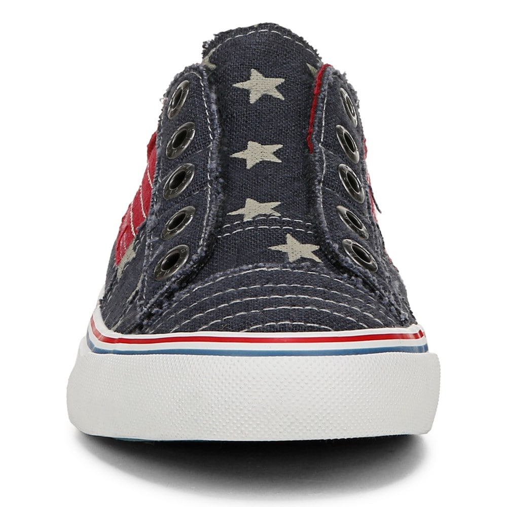 Blowfish Women\'s Play Slip On Sneaker - Navy Americana Linen