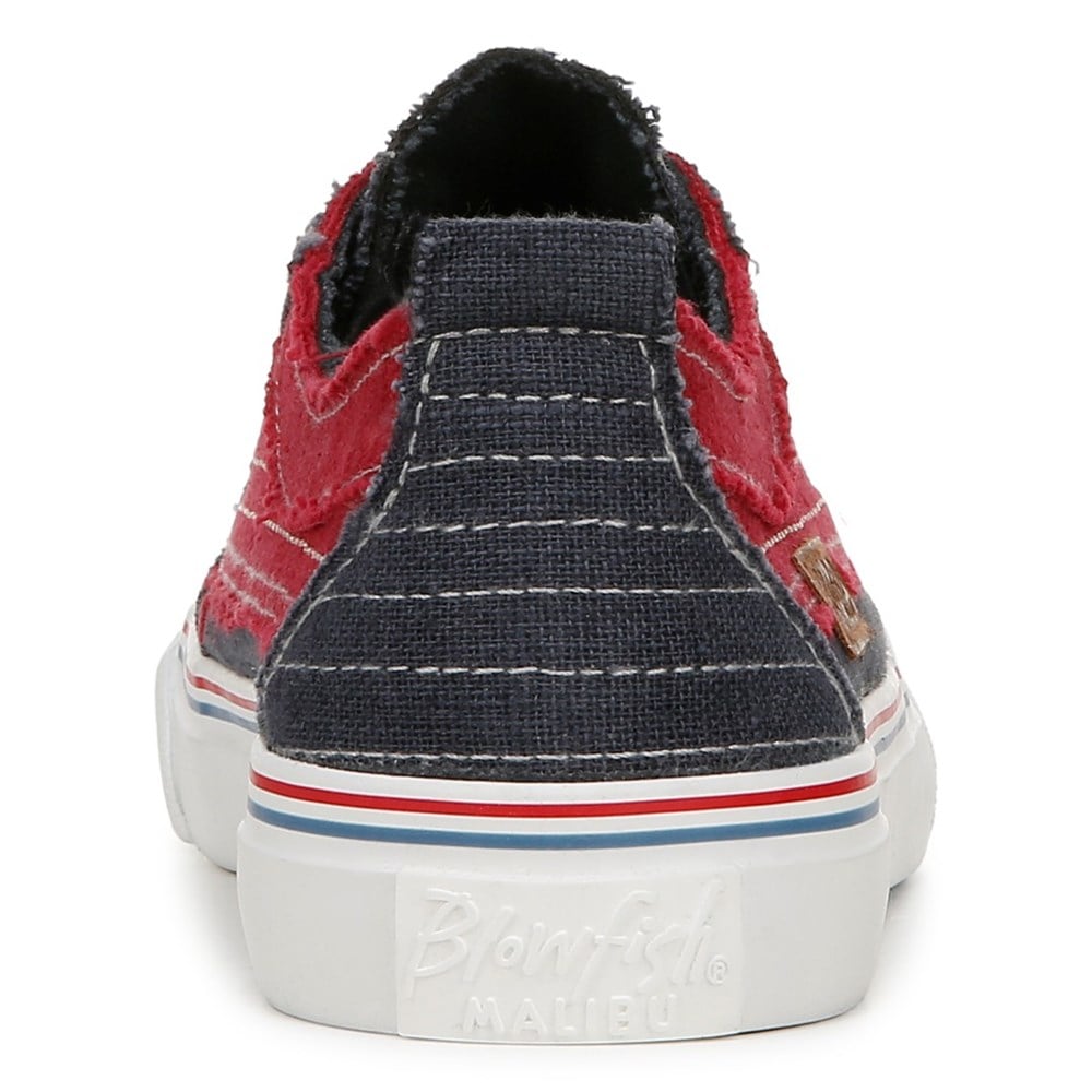 Blowfish Women\'s Play Slip On Sneaker - Navy Americana Linen