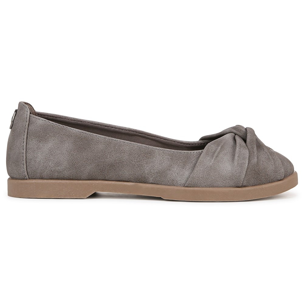 Blowfish Women\'s Emily Ballet Flat - Grey Faux Nubuck