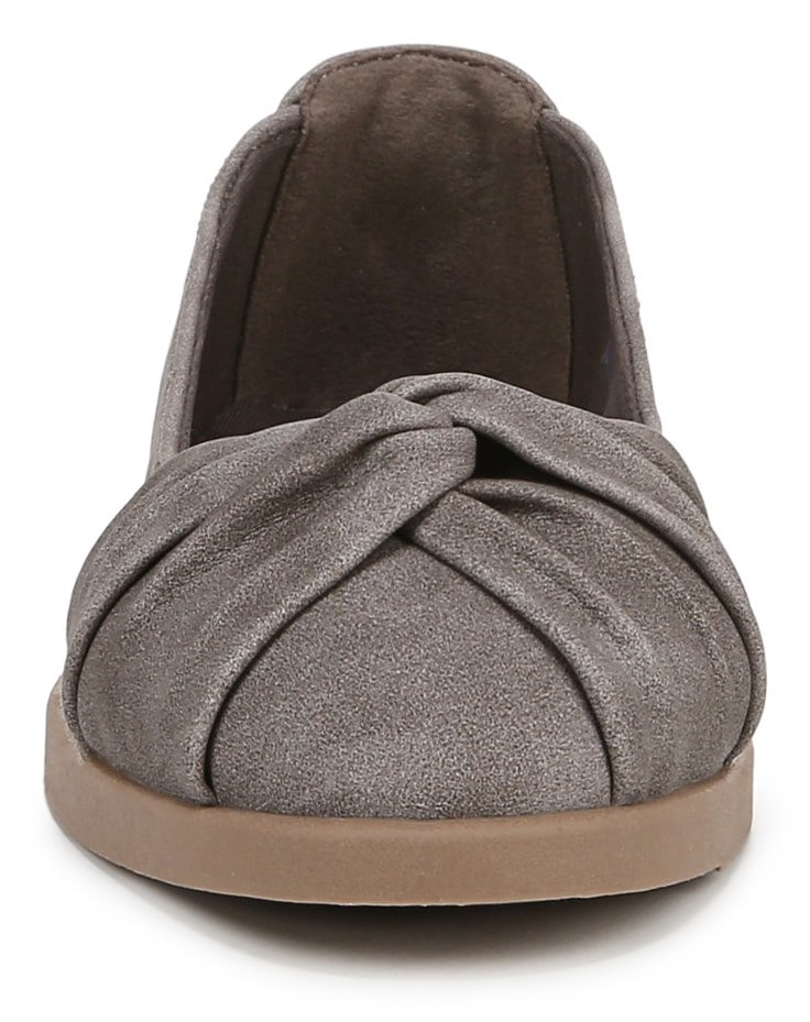Blowfish Women\'s Emily Ballet Flat - Grey Faux Nubuck