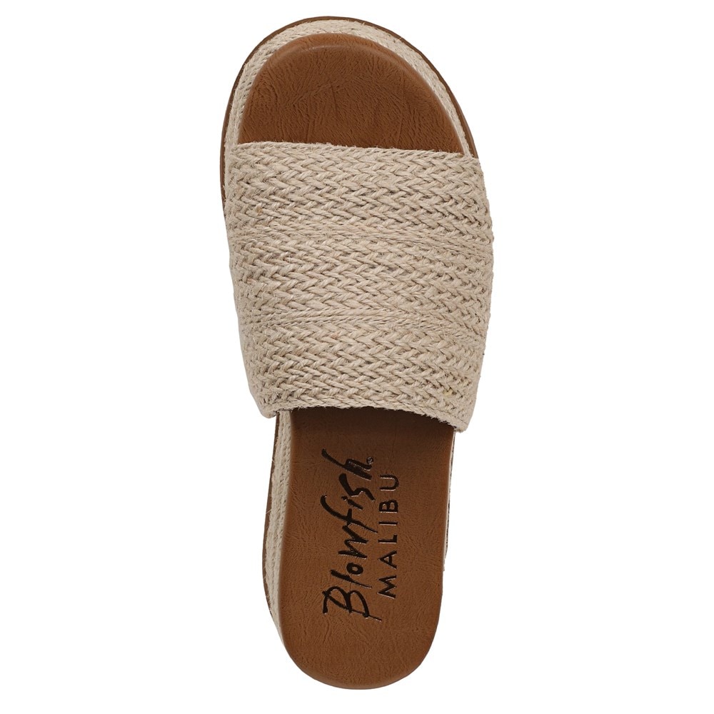 Blowfish Women\'s Marshlo Wedge Sandal - Tan Raffia