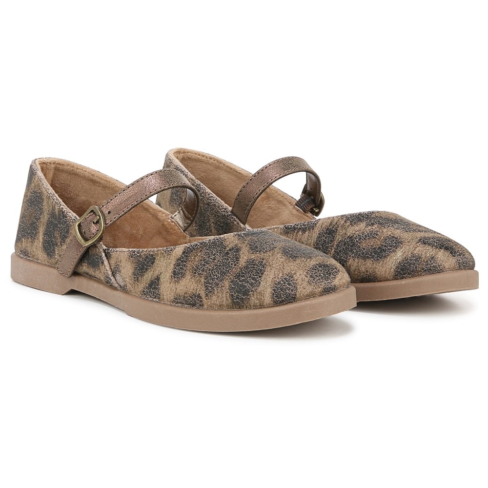 Blowfish Women's Empower Mary Jane Flat - Leopard Animal Print