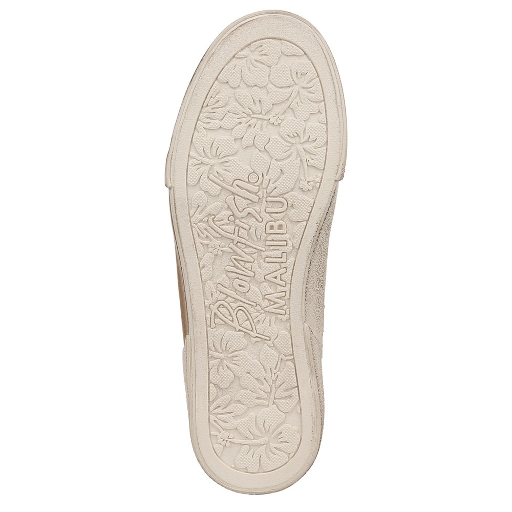 Blowfish Women\'s Walk On Lace Up Sneaker - Soft Gold Sueded Faux Leather