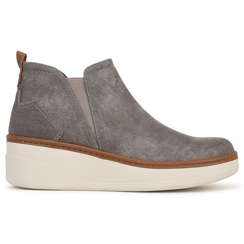 Blowfish Women\'s Charming Wedge Sneaker Boot - Charcoal Faux Leather
