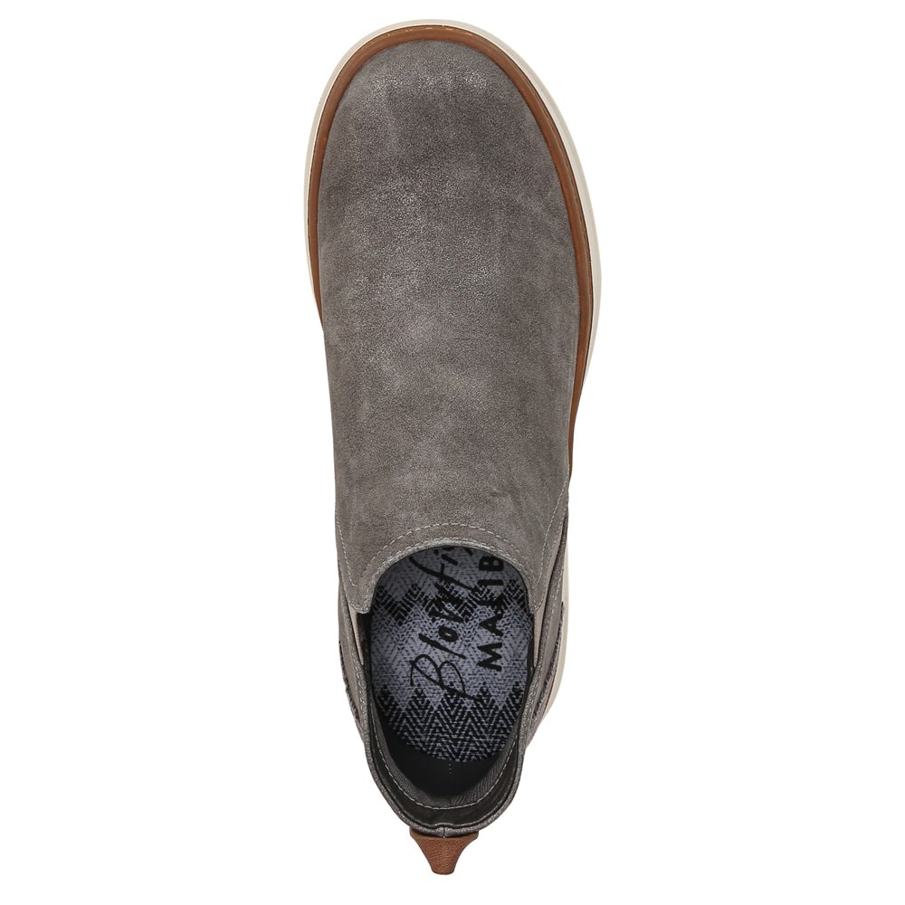 Blowfish Women\'s Charming Wedge Sneaker Boot - Charcoal Faux Leather