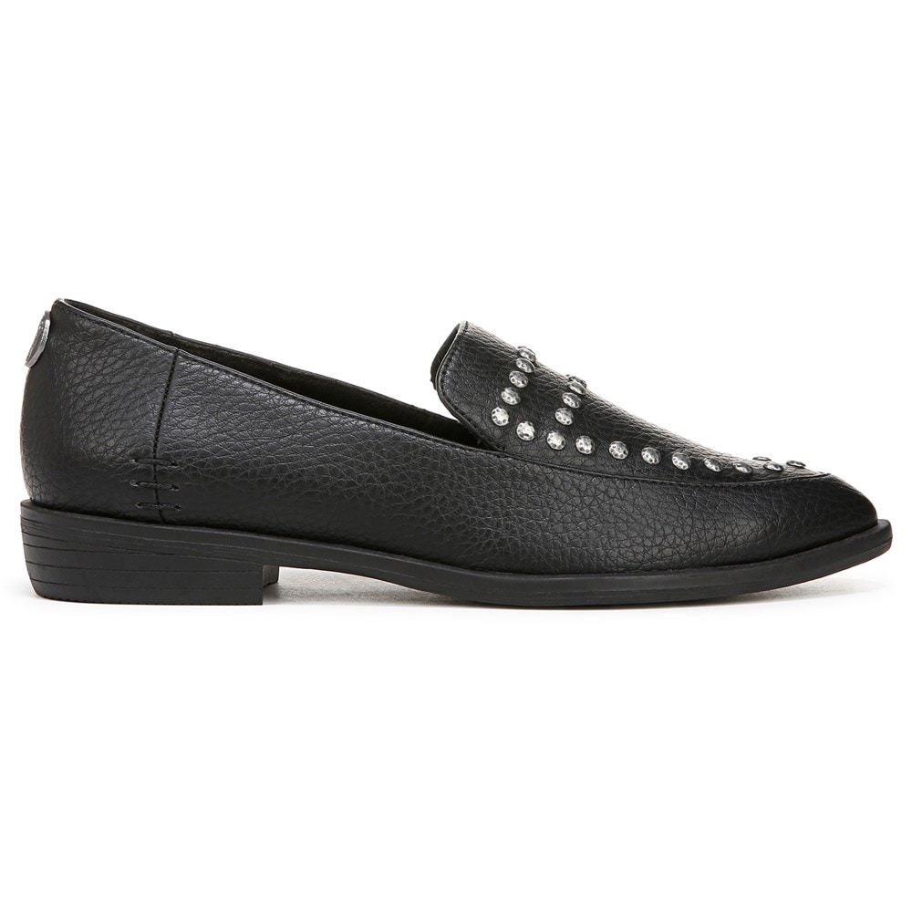 Blowfish Women\'s Harper Loafer Flat - Black Pebbled Faux Leather