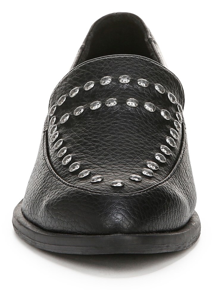 Blowfish Women\'s Harper Loafer Flat - Black Pebbled Faux Leather