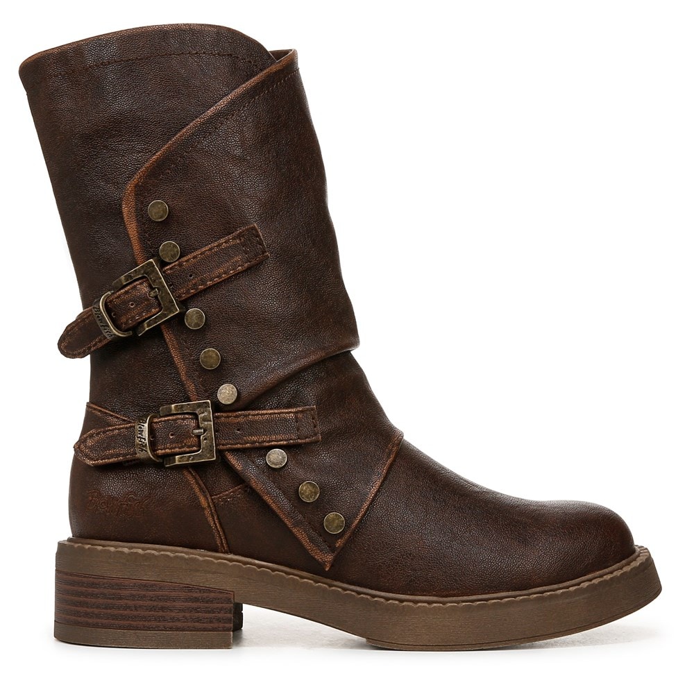 Blowfish Women\'s Venice Cuff Moto Boot - Brown