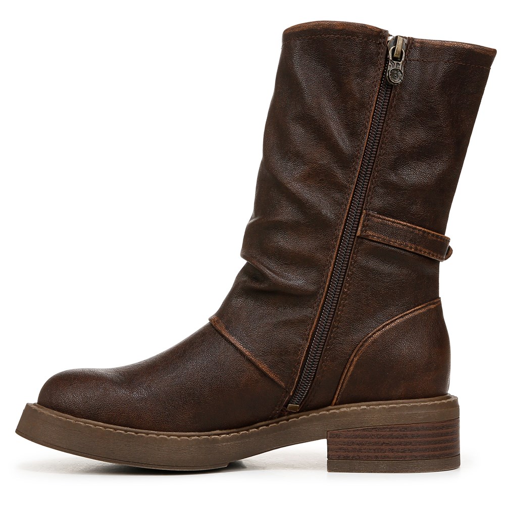 Blowfish Women\'s Venice Cuff Moto Boot - Brown