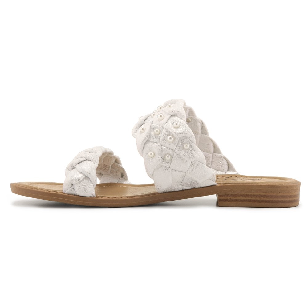 Blowfish Women\'s Wisher Casual Pearl Sandal - White Pearl