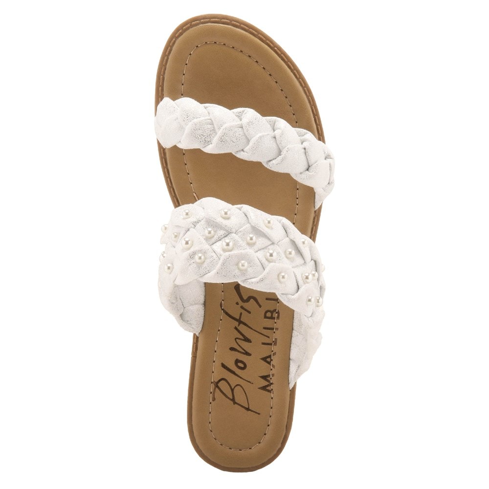 Blowfish Women\'s Wisher Casual Pearl Sandal - White Pearl