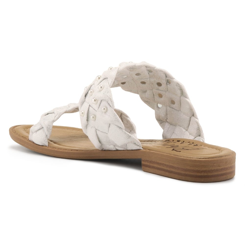 Blowfish Women\'s Wisher Casual Pearl Sandal - White Pearl