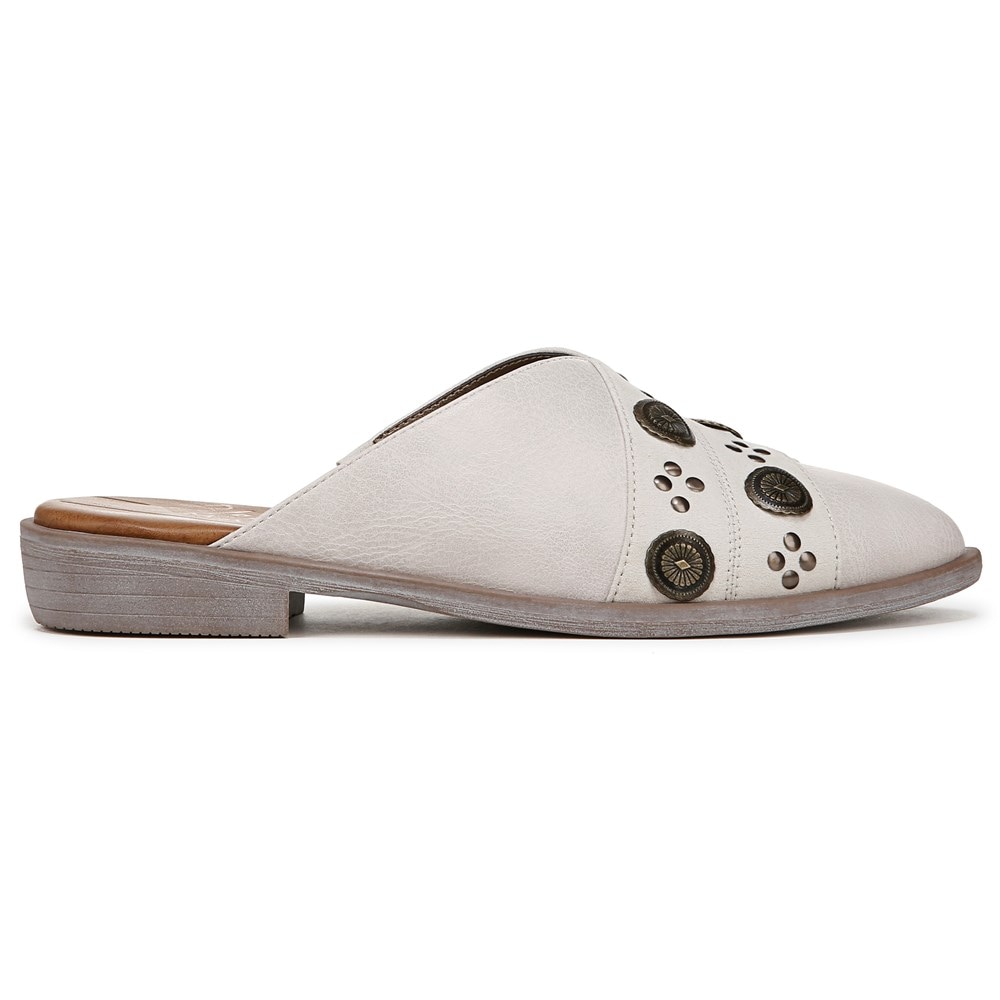 Blowfish Women\'s Hazel2 Mule - Off White Faux Leather