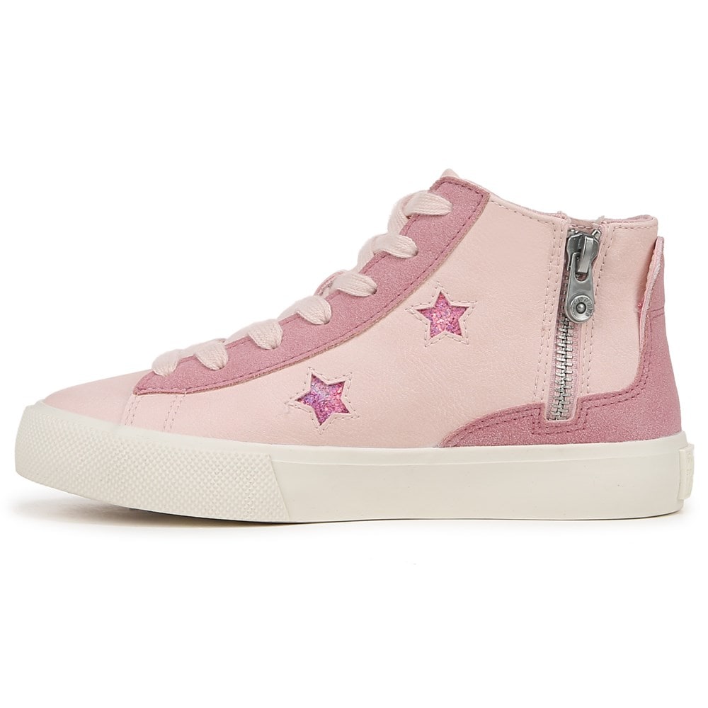 Blowfish Kids\' Vesa-K High Top Sneaker Little/Big Kid - Peach Cream Faux Leather