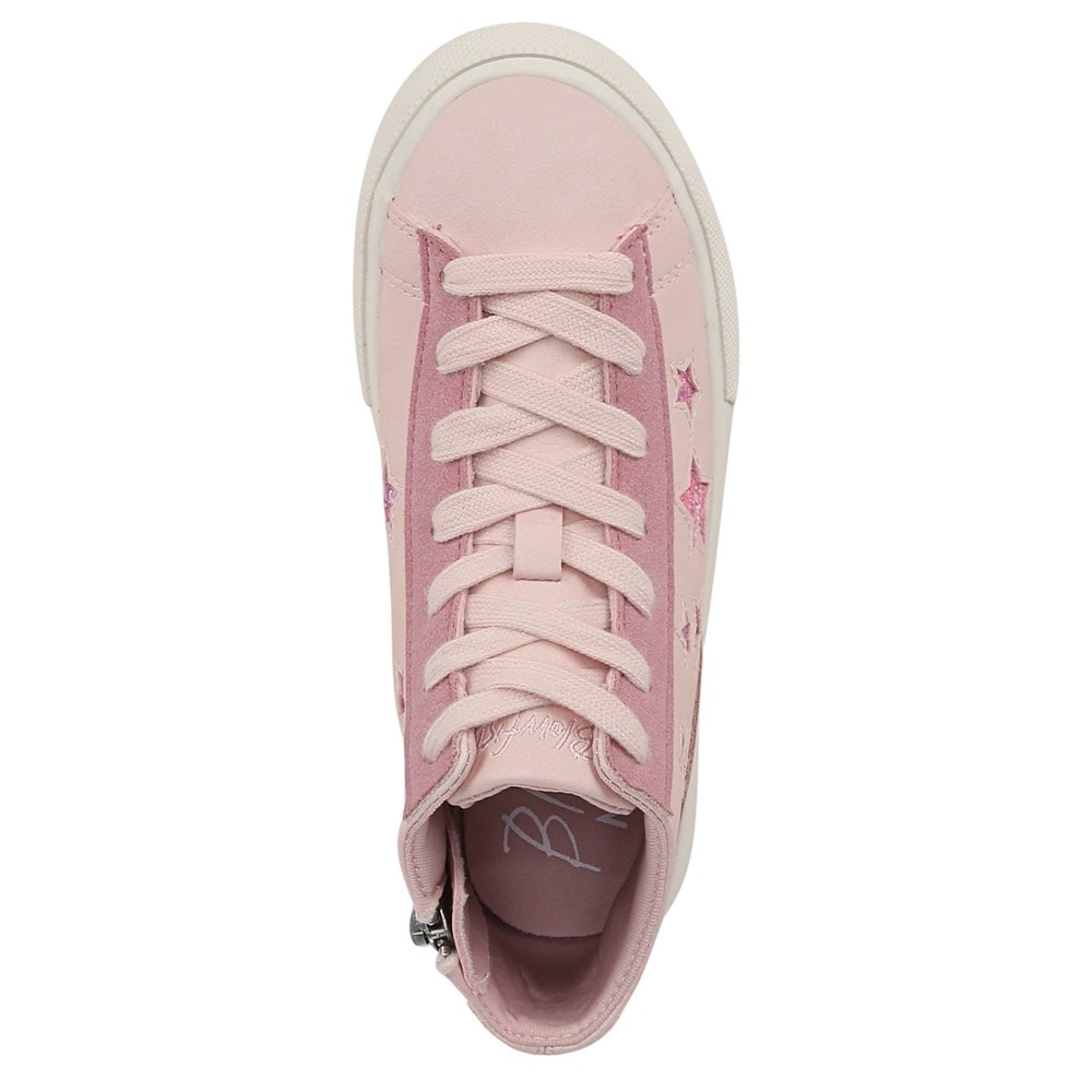 Blowfish Kids\' Vesa-K High Top Sneaker Little/Big Kid - Peach Cream Faux Leather