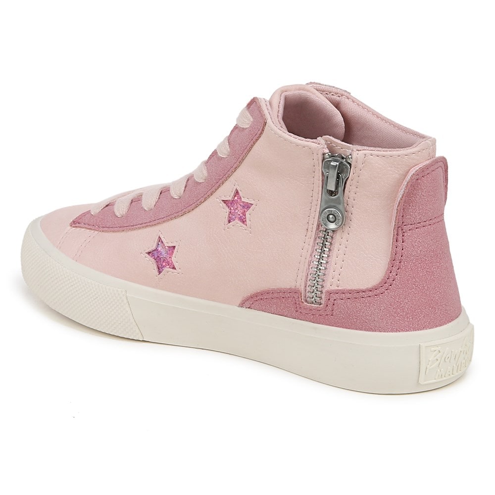 Blowfish Kids\' Vesa-K High Top Sneaker Little/Big Kid - Peach Cream Faux Leather