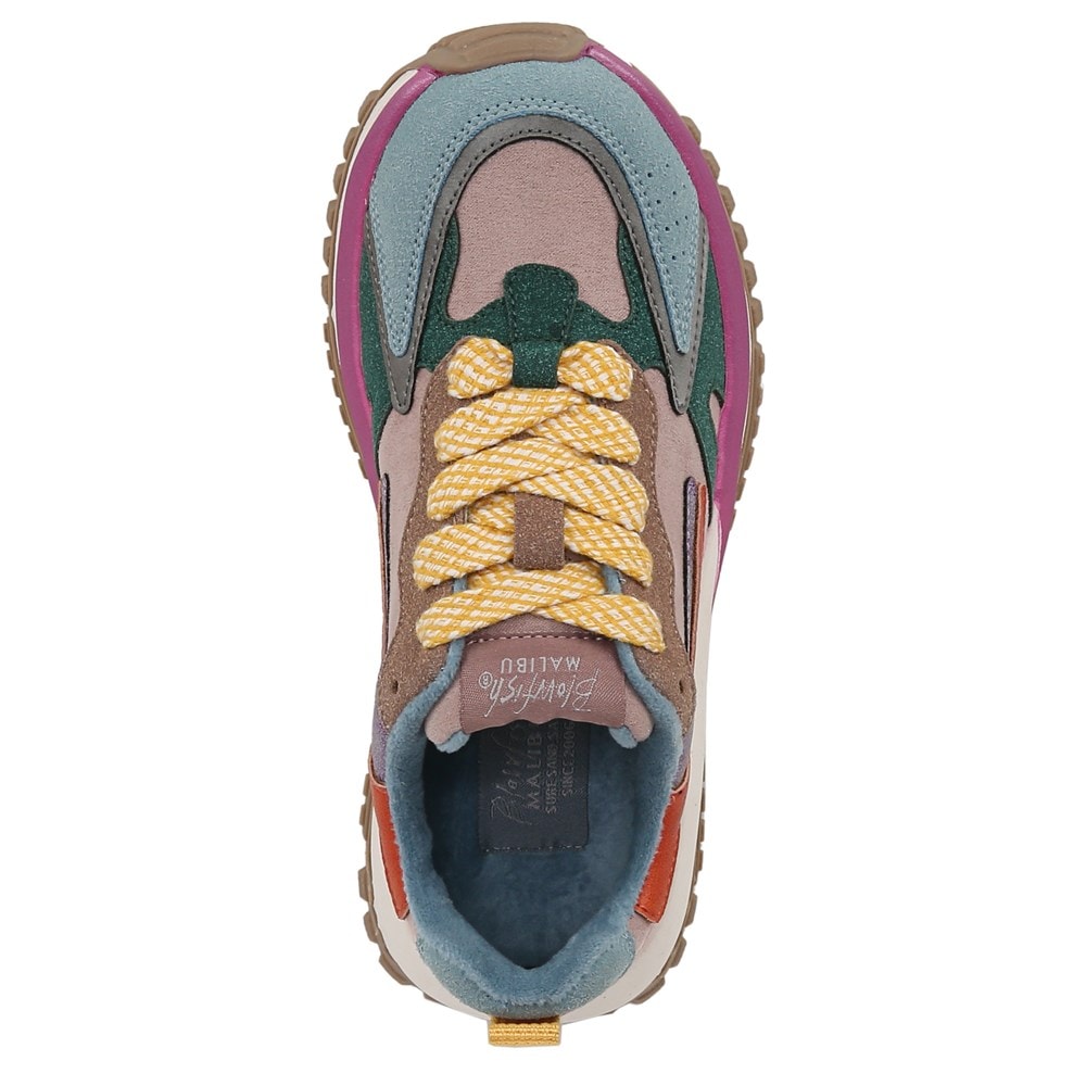 Blowfish Kids\' Leo-K Retro Sneaker Little/Big Kid - Mauve Multi Faux Leather