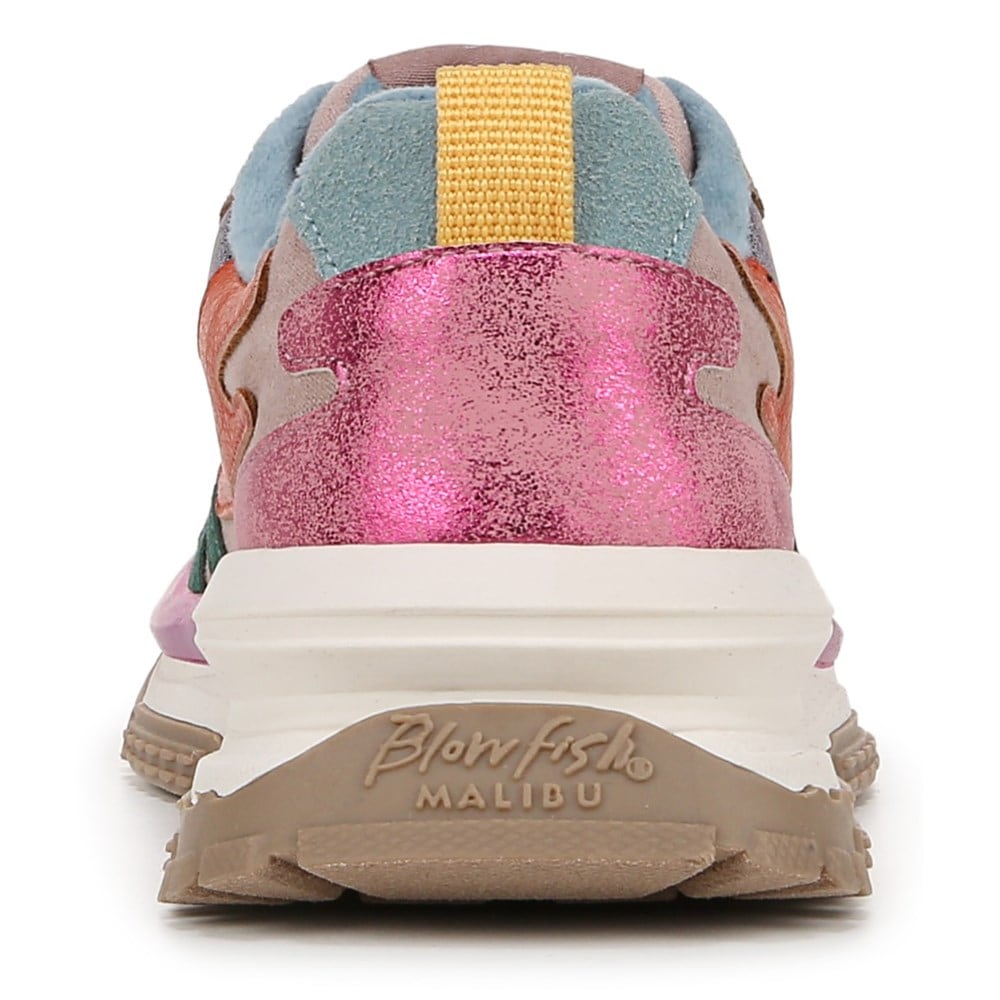 Blowfish Kids\' Leo-K Retro Sneaker Little/Big Kid - Mauve Multi Faux Leather